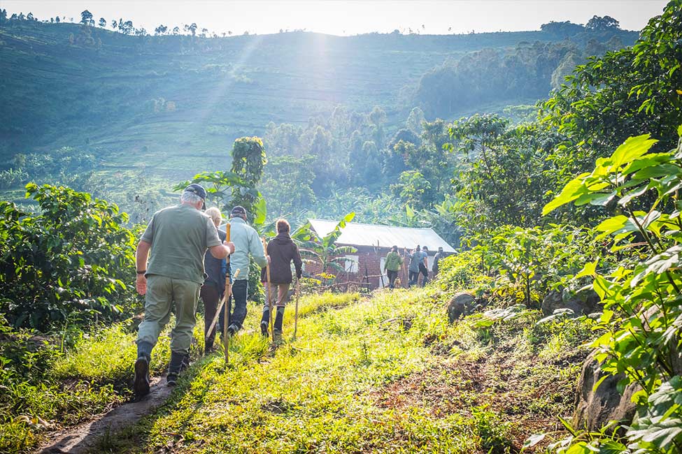 Uganda Tourists start the day gorilla trekking